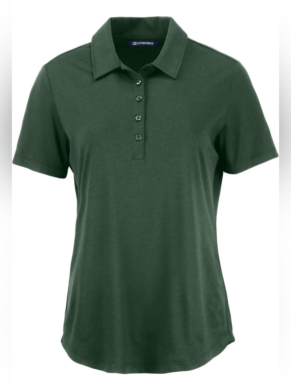 Cutter & Buck Women’s Dark Green Button-Down Polo